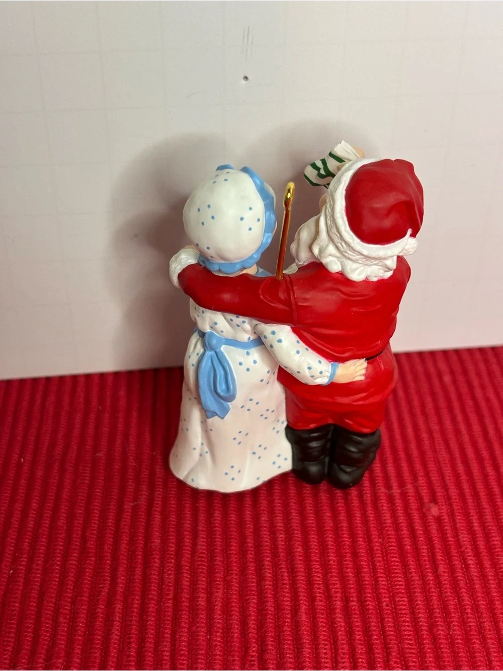 Hallmark Mr. and Mrs. Claus Ornament - Red & White 1994